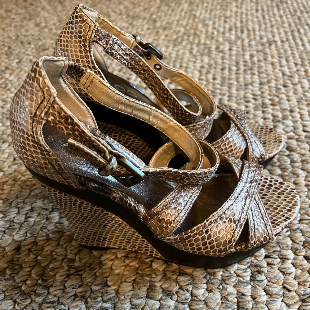 ALDO Snakeskin Wedges